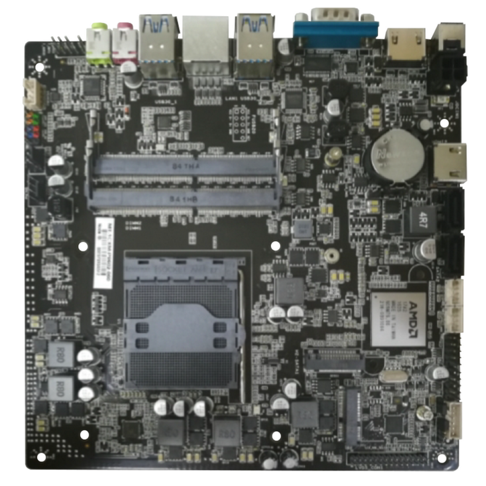 Материнская плата JWIPC JWA320I AM4, AMD A320, 2*SO-DDR4,1*M.2(2230),1*M.2(2242/2280),HDMI,COM,USB3.0, 2*SATA3.0, LVDS(30Pin 2.0mm), Thin Mini-ITX OEM