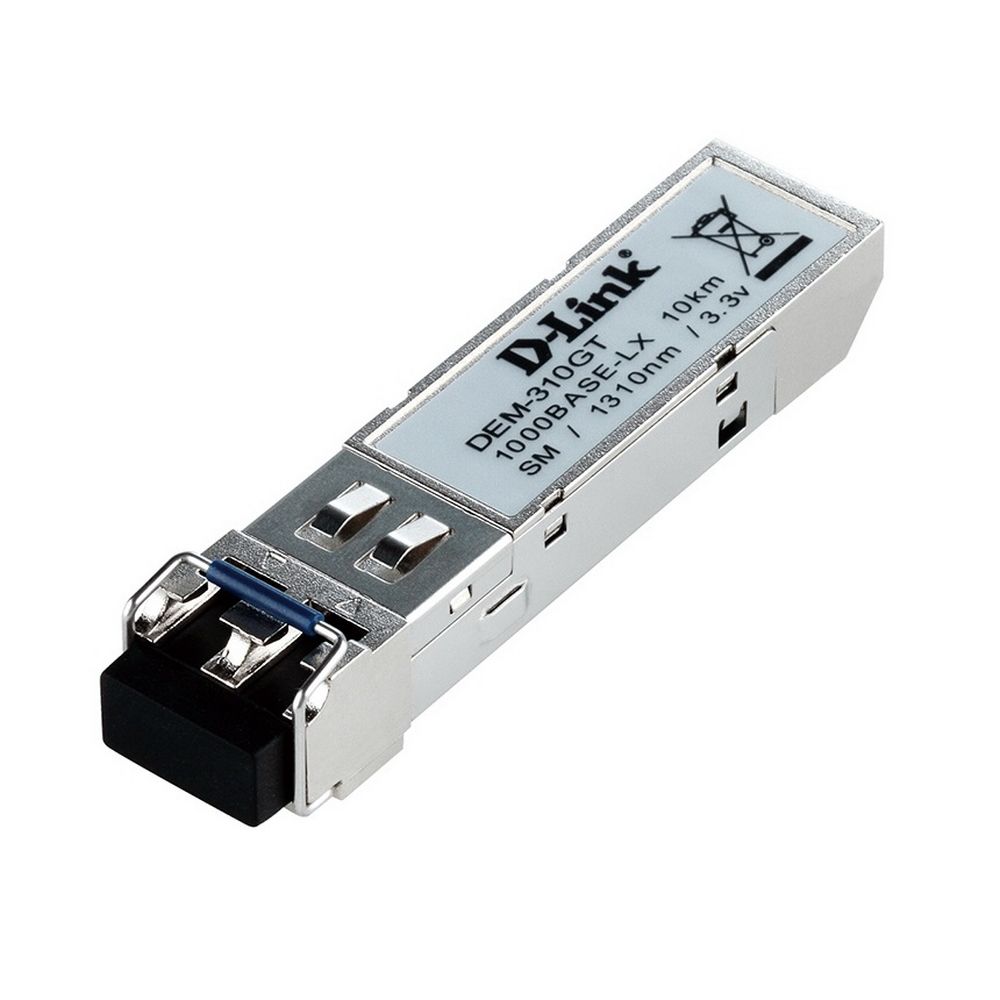 Трансивер D-Link 310GT/A1A SFP-трансивер с 1 портом 1000Base-LX для одномодового оптического кабеля (до 10 км)
