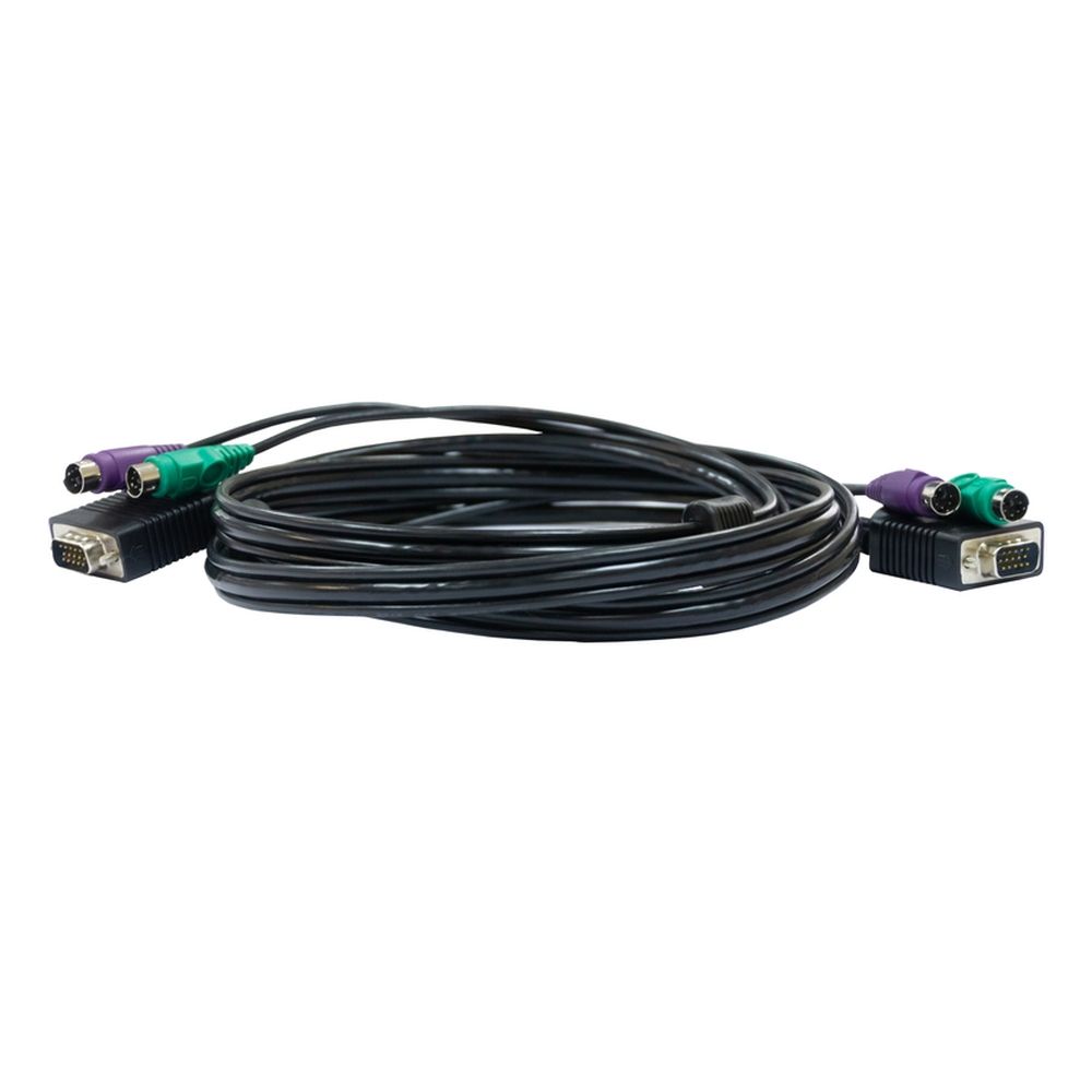 Кабель D-Link DKVM-CB3/A3A Кабель KVM длиной 3 м с разъемами VGA и PS/2 для DKVM-4K/А