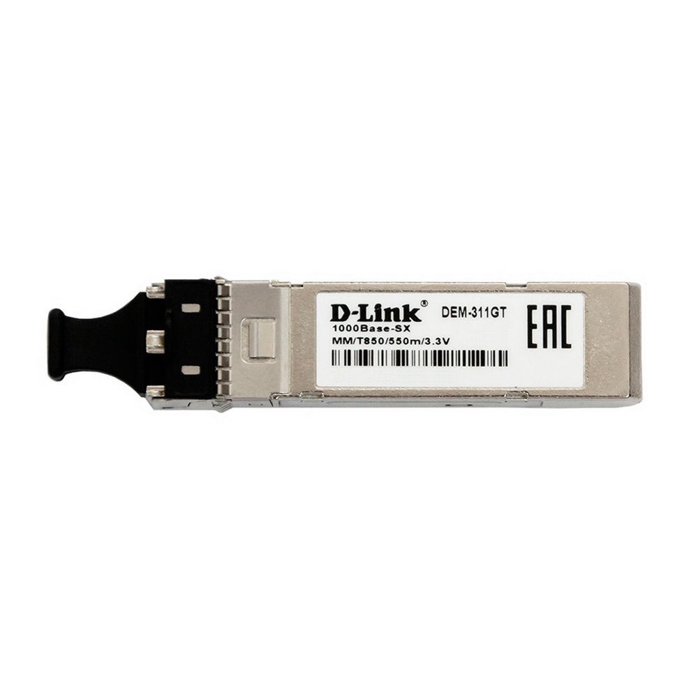 Трансивер D-Link 311GT/A1A SFP-трансивер с 1 портом 1000Base-SX для многомодового оптического кабеля (до 550 м) {20} (439216)