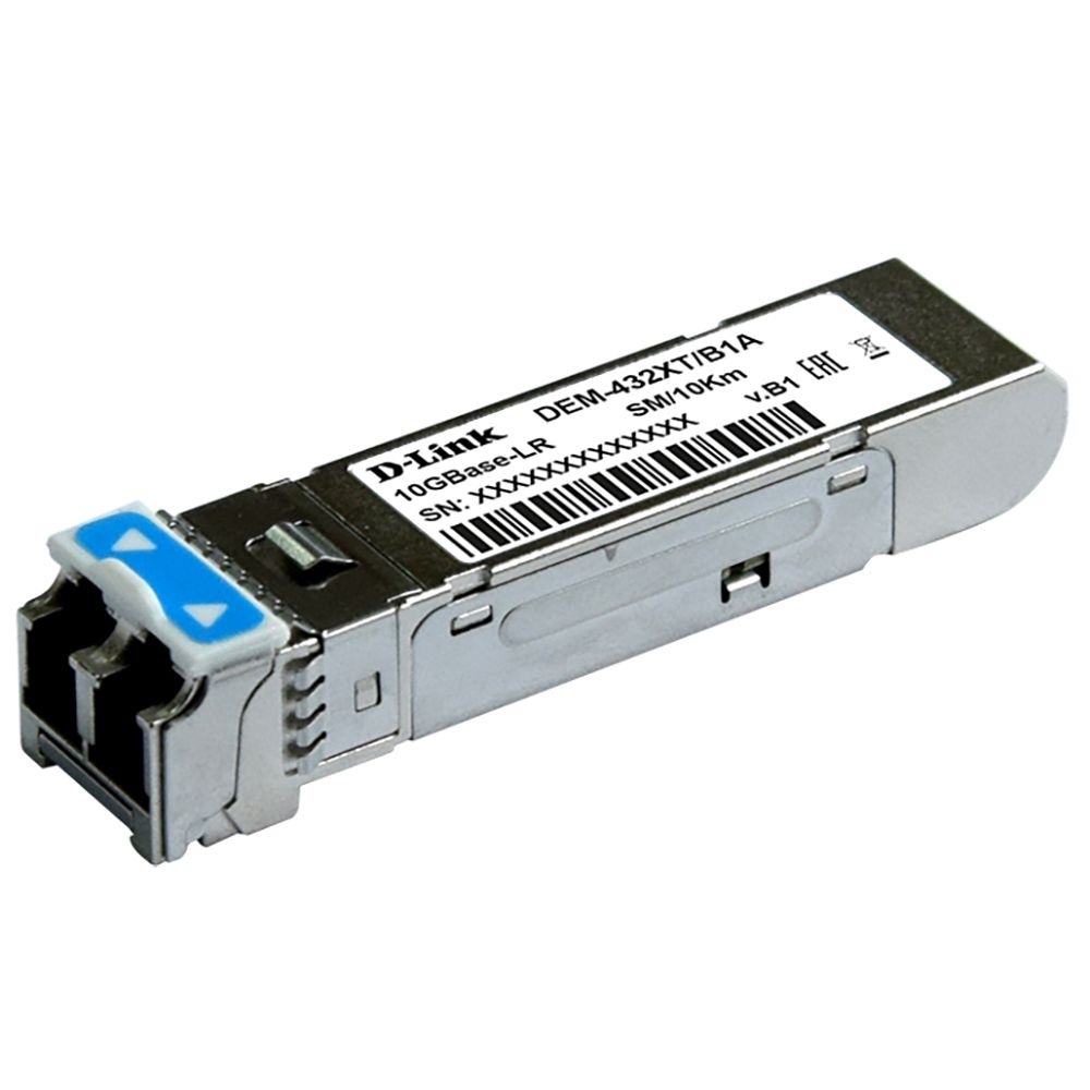 Трансивер D-Link 432XT/B1A SFP-трансивер с 1 портом 10GBase-LR с поддержкой DDM для одномодового оптического кабеля (до 10 км)