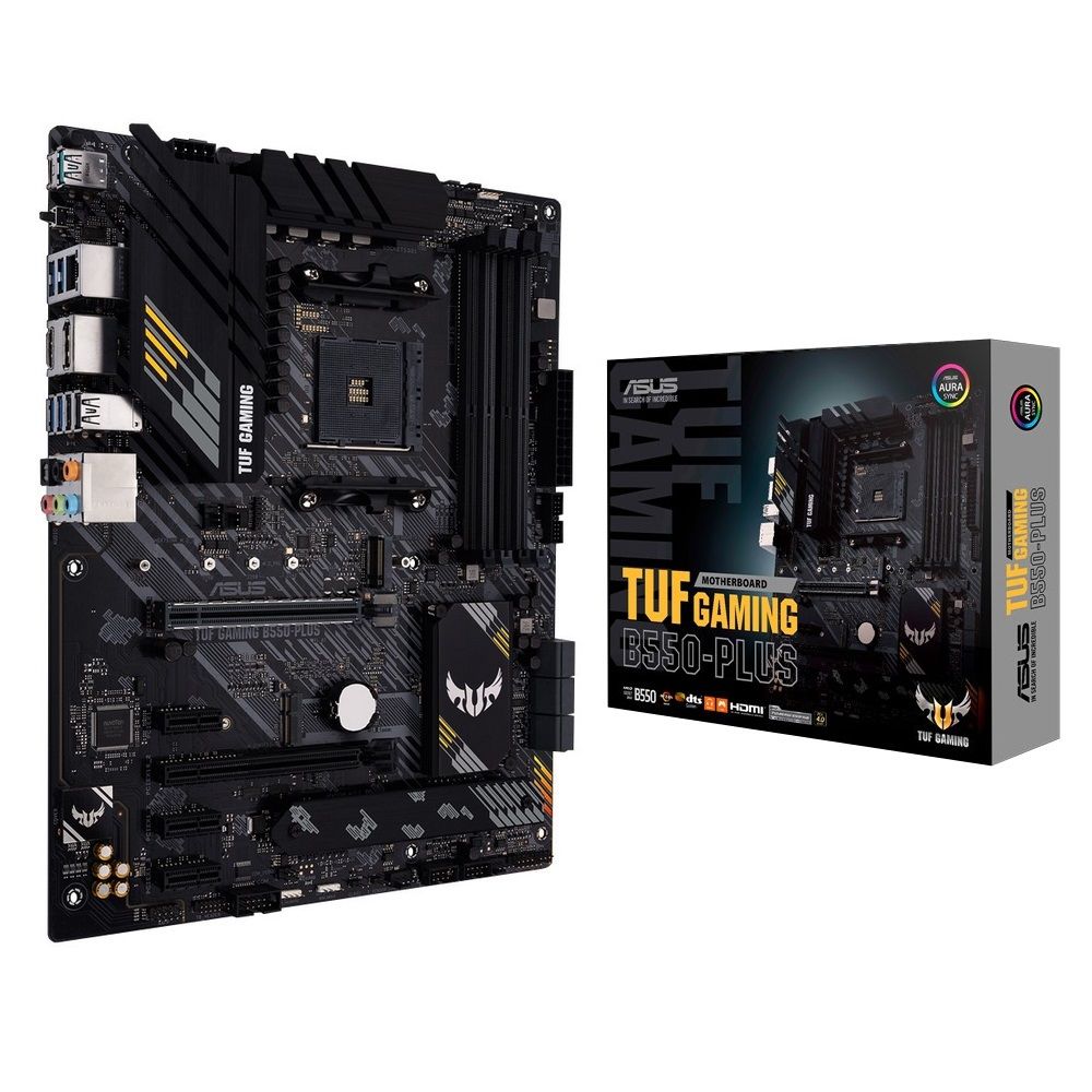 Материнская плата ASUS TUF GAMING B550-PLUS AM4 ATX 4хDDR4 2хPCIEx16 3хPCIEx1 2xM.2 USB-C DP HDMI 2.5GLAN {5} (749435)
