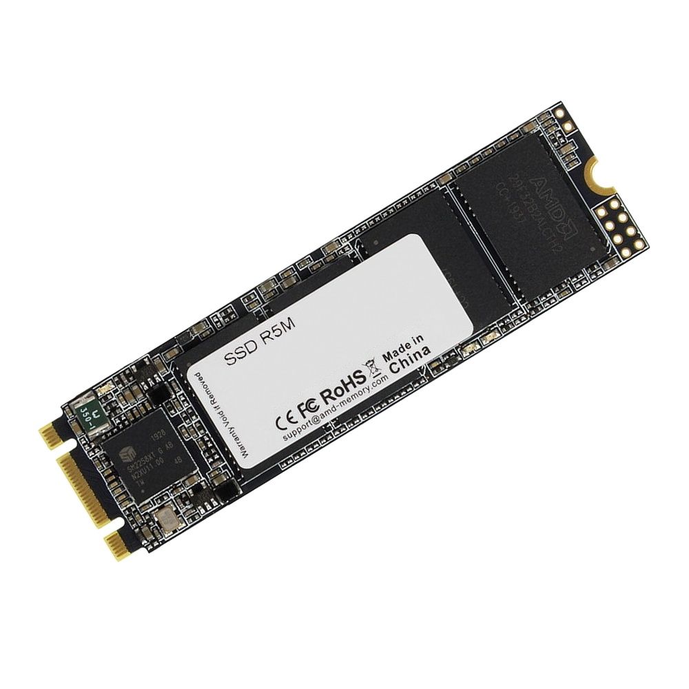 Твердотельный накопитель SSD AMD Radeon R5 960GB M.2 2280   R5M960G8 Client SATA 6Gb/s, 530/500, IOPS 70/79K, MTBF 2M, 3D TLC, 480TBW, RTL (181494)
