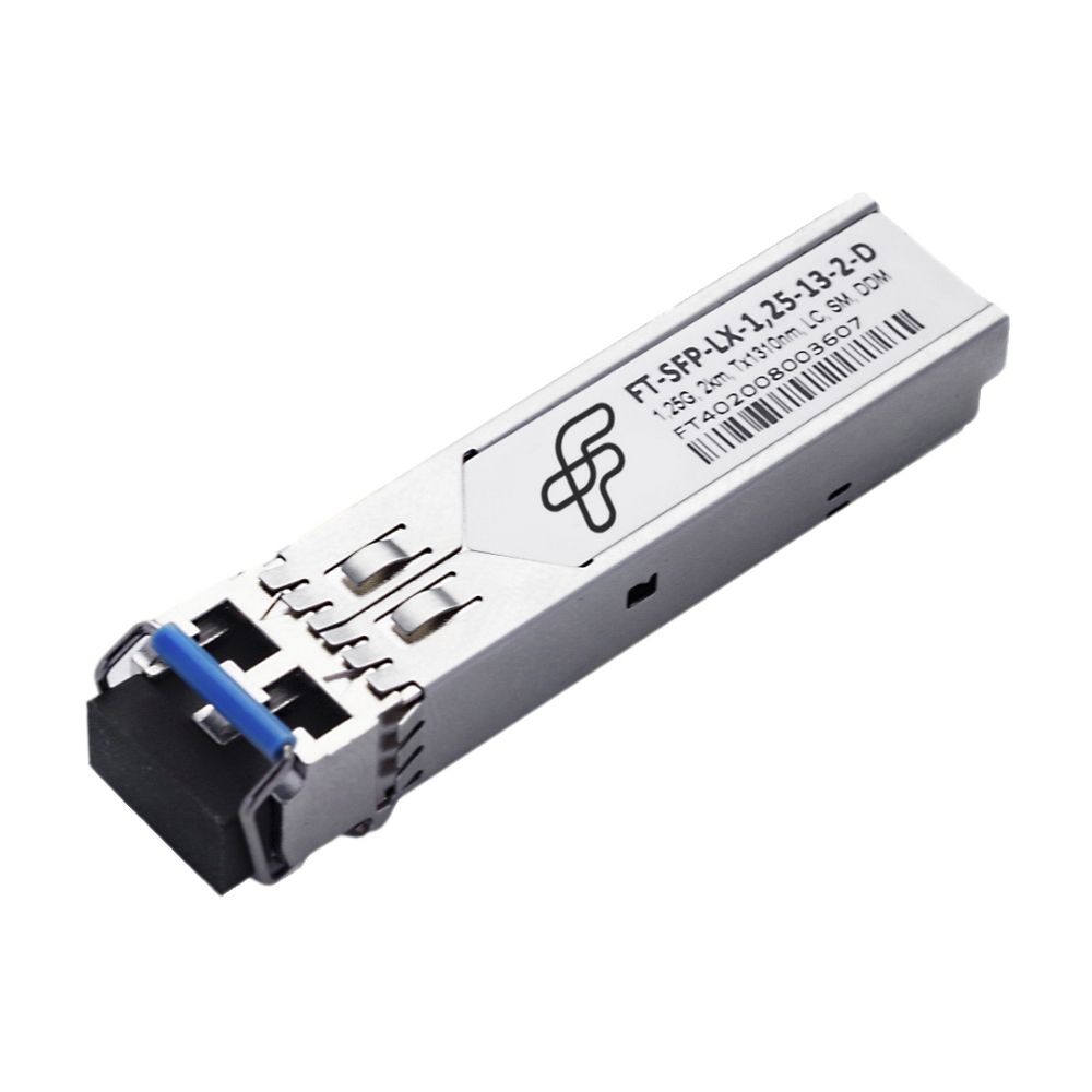 Волоконно-оптический приемопередатчик Fibertrade FT-SFP-LX-1.25-13-2-D Трансивер 1G, SFP, LC SMF 2km LX, 1310nm FP laser, Сделано в России (Реестр Минпромторга)
