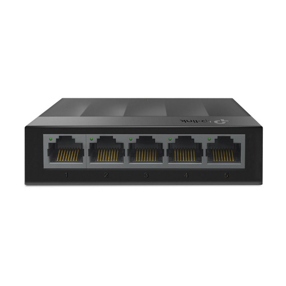 Коммутатор TP-LINK LS1005G 5-портовый гигабитный неуправляемый коммутатор, 5 портов RJ45 10/100/1000 Мбит/с, пластиковый корпус, настольный/монтируемый на стену, plug and play, энергосберегающая технология, {60} (085469)