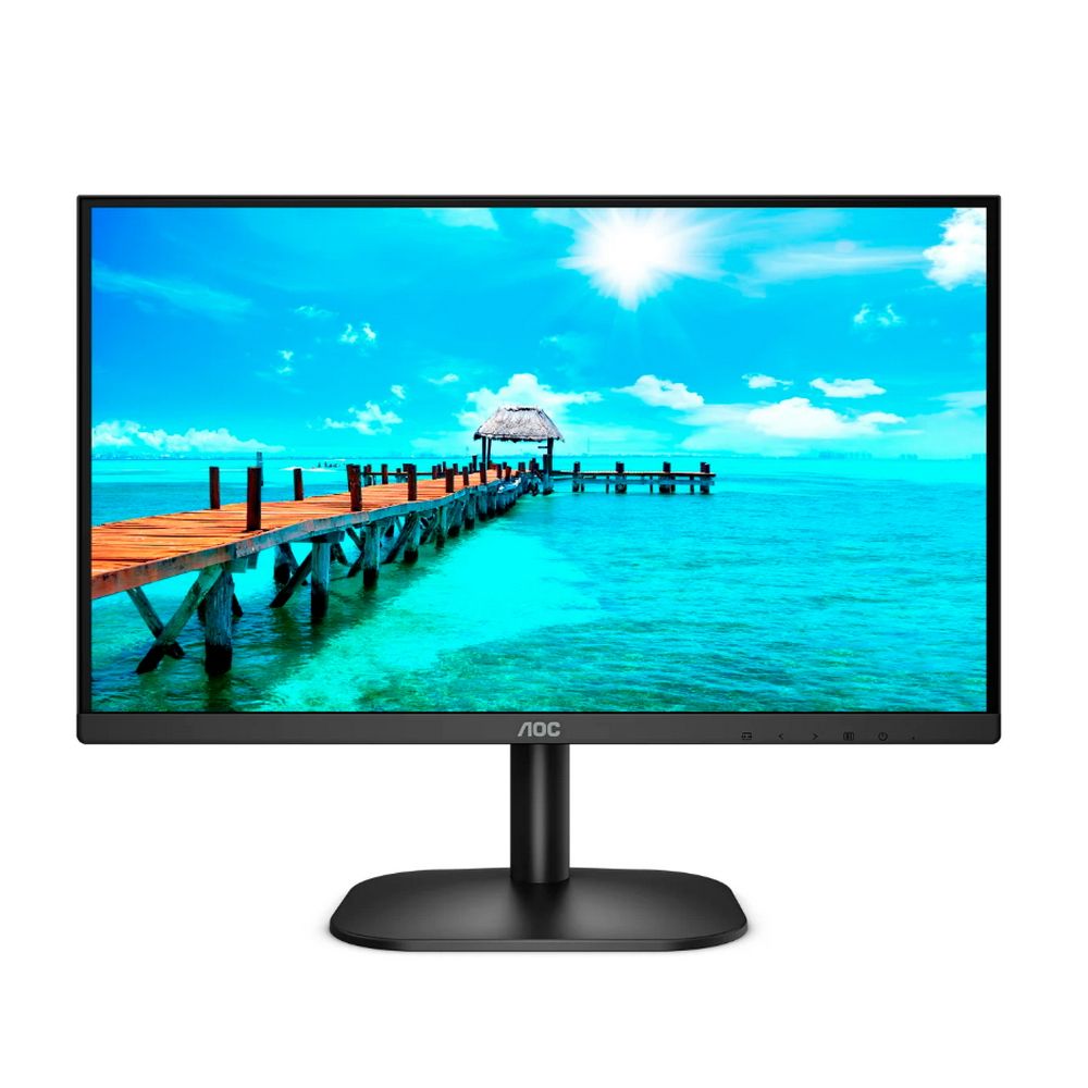 Монитор AOC 23.8" 24B2XD Black (IPS, 1920x1080, D-sub+DVI, 4 ms, 178°/178°, 250 cd/m, 20M:1), (148399)