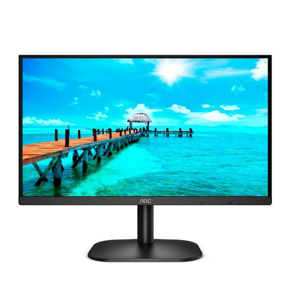 Монитор AOC 23.8" 24B2XH Black (IPS, 1920x1080, D-sub+HDMI, 4 ms, 178°/178°, 250 cd/m, 20M:1(1000:1) (147170)