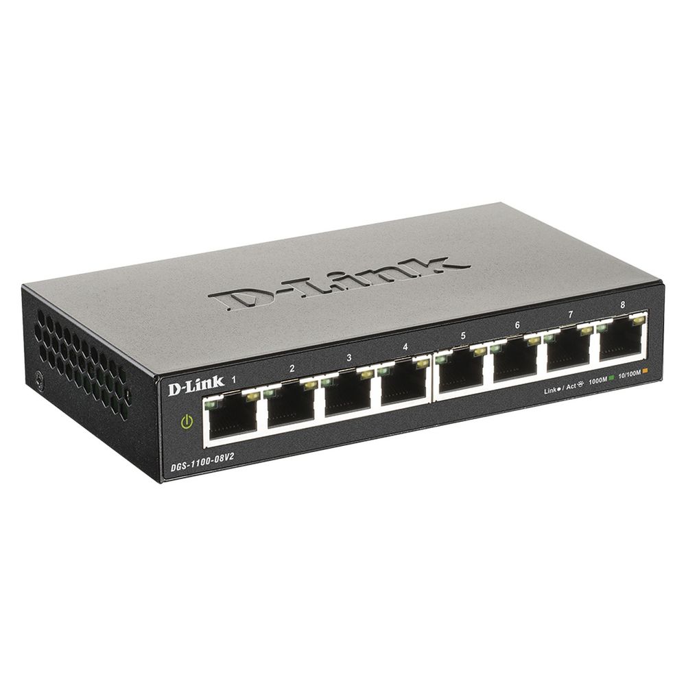 Коммутатор D-Link DGS-1100-08V2/A1A L2 Smart Switch with 8 10/100/1000Base-T ports{20} (453304)