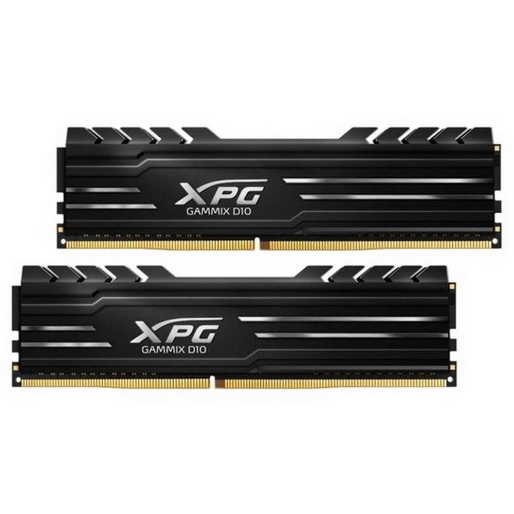 Модуль памяти ADATA GAMMIX D10 Black Gaming Memory AX4U32008G16A-DB10 16GB DDR4 3200 DIMM XPG Non-ECC, CL16, 1.35V, Heat Shield, Kit (2x8GB), RTL, (930828)