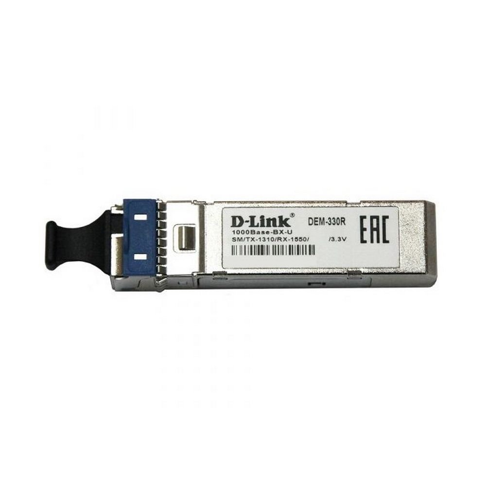 Трансивер D-Link 330R/3KM/A1A WDM SFP-трансивер с 1 портом 1000Base-BX-U (Tx:1310 нм, Rx:1550 нм) для одномодового оптического кабеля (до 3 км) {20} (455520)