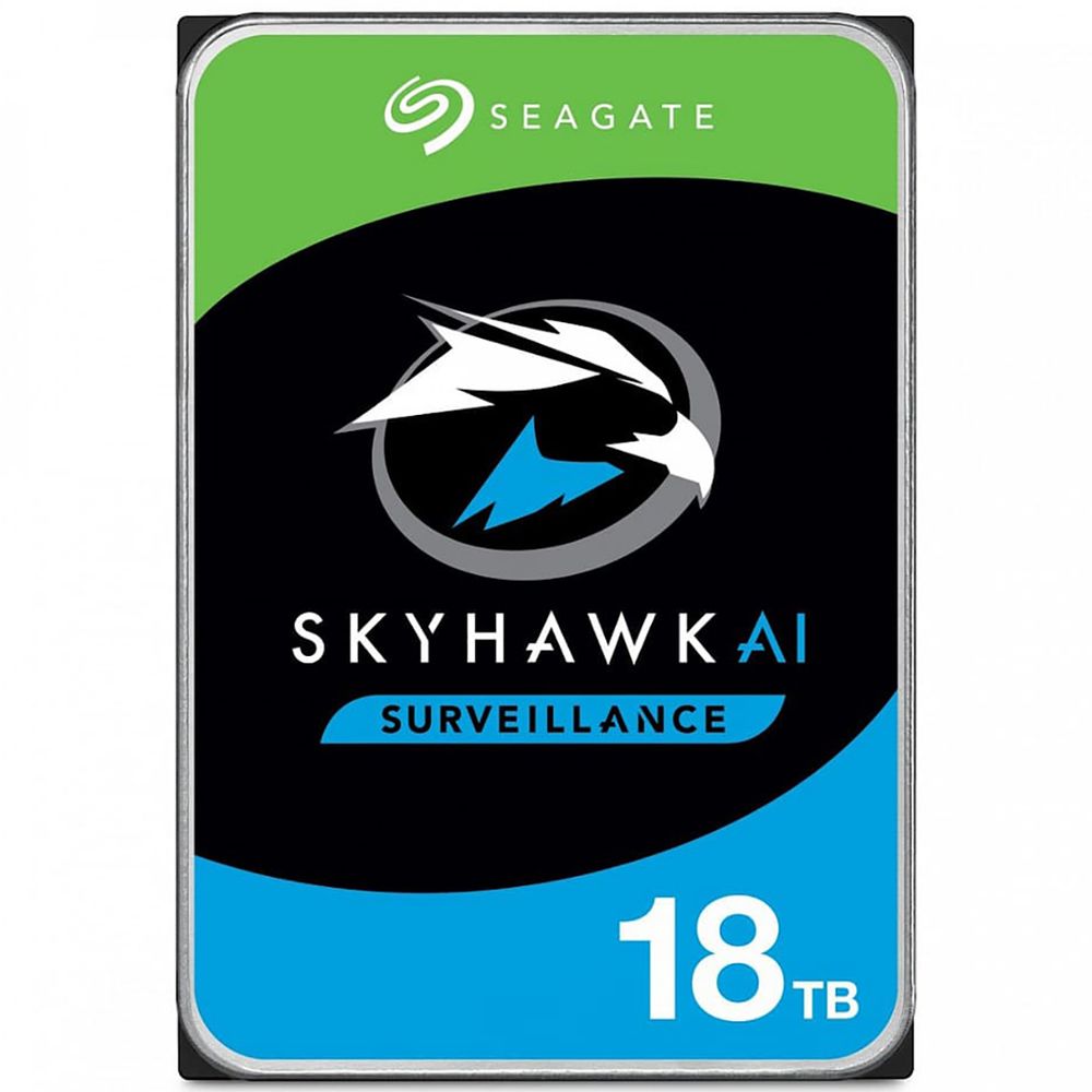 Жесткий диск Seagate SkyHawk AI Surveillance ST18000VE002 18TB 3.5" SATA 6Gb/s, 7200rpm, 256MB, 24x7, Bulk (041435)