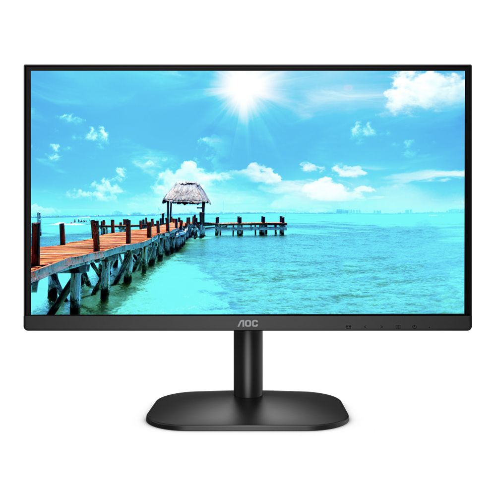 Монитор AOC 23.8" 24B2XHM2 Black (VA, 1920x1080, D-sub+HDMI, 4 ms, 178°/178°, 250 cd/m, 3000:1 (20M:1) (149594)