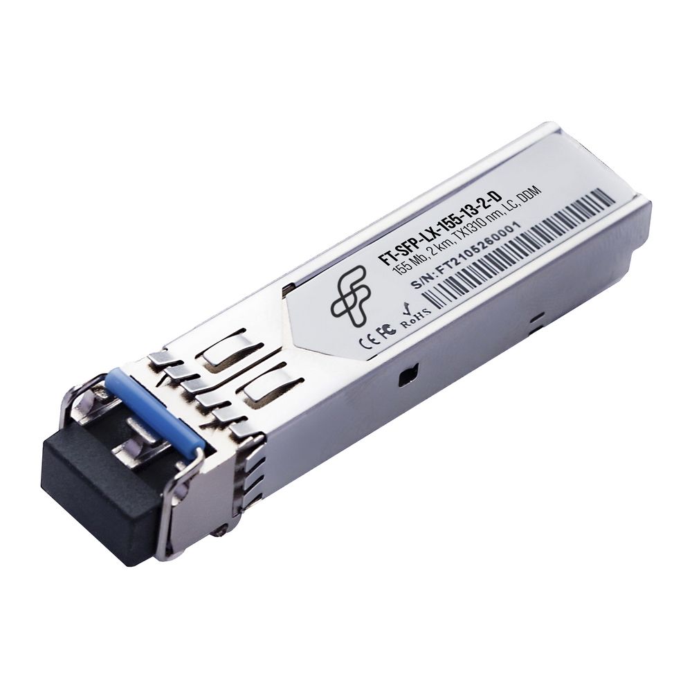 Волоконно-оптический приемопередатчик Fibertrade FT-SFP-LX-155-13-2-D Трансивер 155Mbit, SFP, 2km LX, 1310nm laser, Сделано в России, (прошивка Cisco), OEM {20}