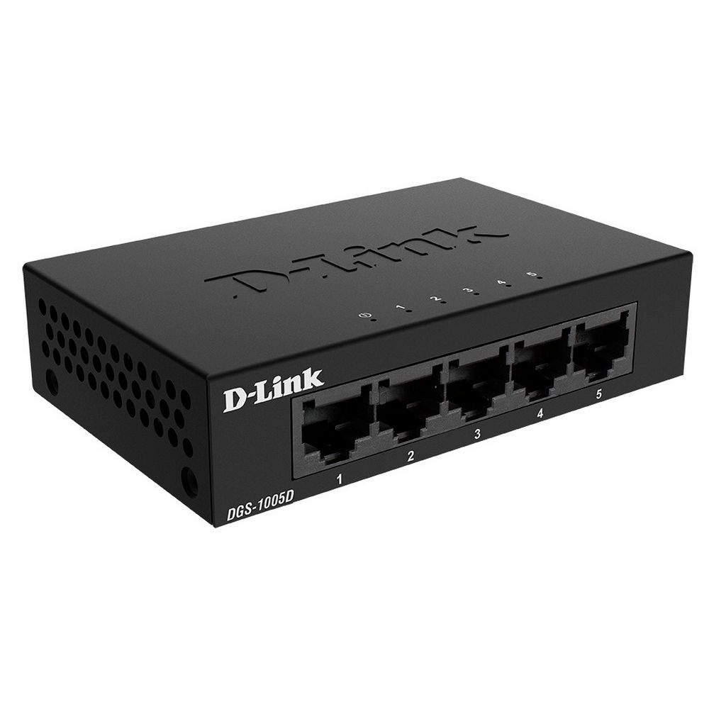 Коммутатор D-Link DGS-1005D/J2A Неуправляемый коммутатор с 5 портами 10/100/1000Base-T (460234) {10}