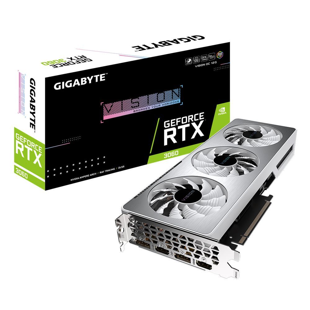 Видеокарта Gigabyte Bad Pack RTX3060 12GB GDDR6 192bit 2xHDMI 2xDP LHR (309350)