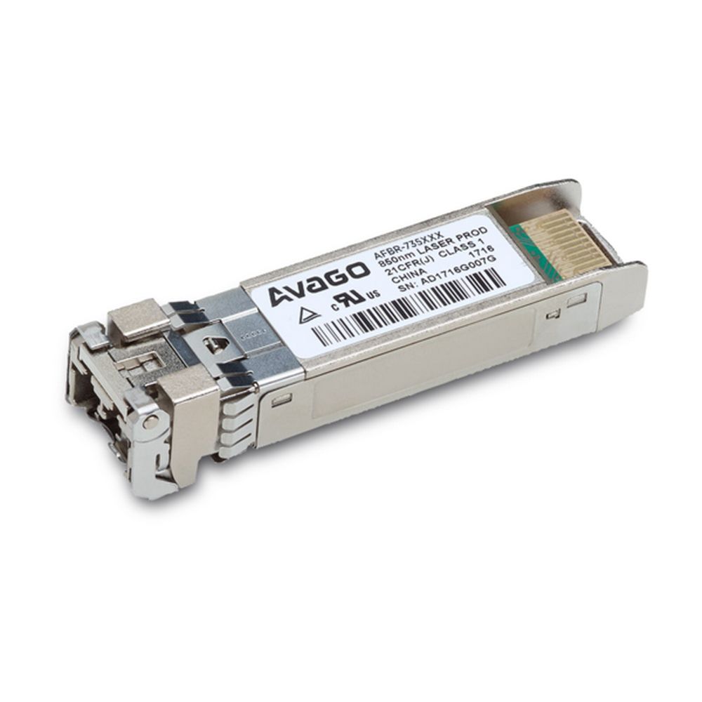 Волоконно-оптический приемопередатчик Avago AFBR-735SMZ Transceiver 25GbE (25G/10G), SFP28, 25GBASE-SR, LC MM 100m, 850nm VCSEL laser, DMI, (0C...70C), bail de-latch, Foxconn Avago