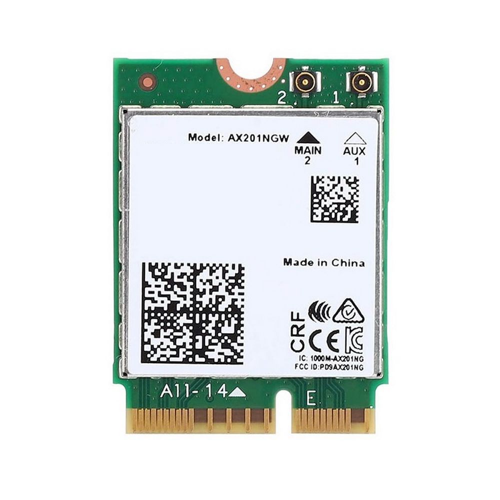 Адаптер беспроводной связи (Wi-Fi) Intel Адаптер Intel® Wi-Fi серии 6 AX201 (AX201.NGW) 2230, 2x2 AX+BT, No vPro®,999TD0 (M.2: CNVio2)