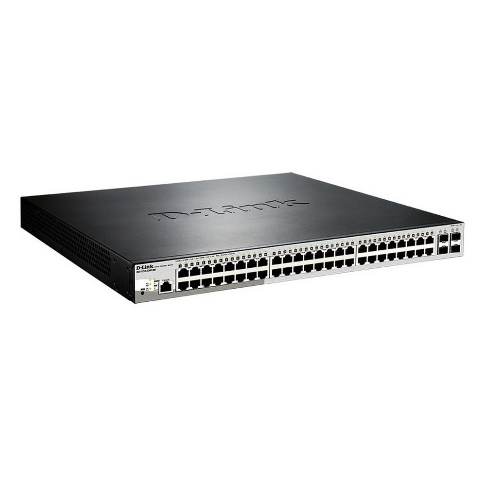 Коммутатор D-Link DGS-1210-52MP/ME/B2A Управляемый L2 коммутатор с 48 портами 10/100/1000Base-T и 4 портами 1000Base-X SFP (порты 1-8 PoE 802.3af/at, порты 9-48 PoE 802.3af, PoE-бюджет 370 Вт) (456244) {2}