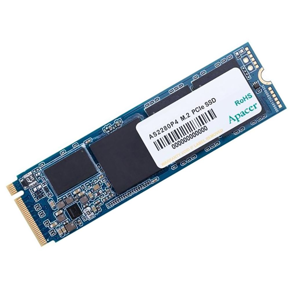 Твердотельный накопитель SSD Apacer AS2280P4U PRO 512GB M.2 2280 AP512GAS2280P4UPRO-1 Client PCIe Gen3x4 with NVMe, 3500/2300, IOPS 400/600K, MTBF 1.8M, 3D NAND, DRAM-lessMB, 350TBW, 0,37DWPD, Heat Sink, RTL (919335)