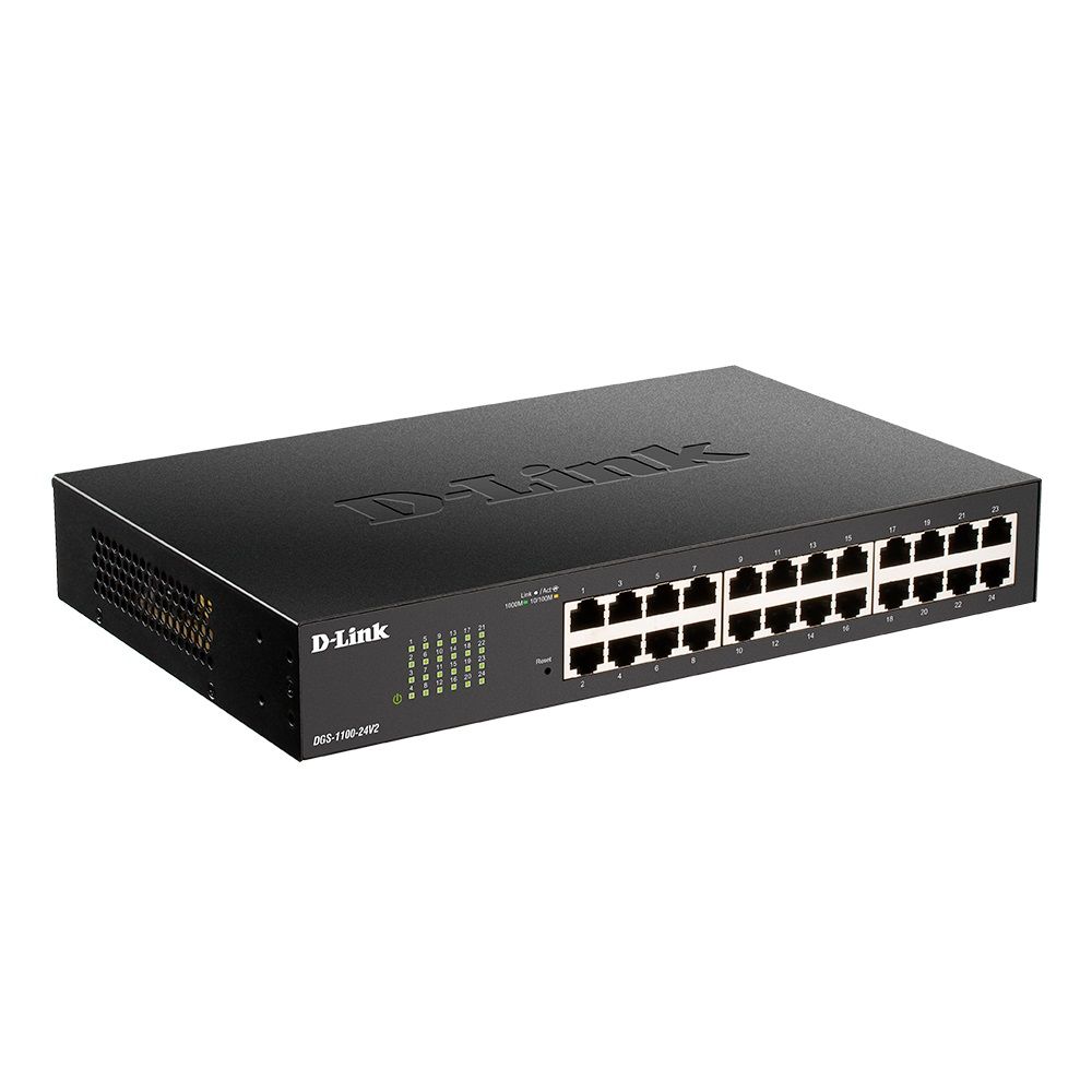 Коммутатор D-Link DGS-1100-24V2/A2A Настраиваемый L2 коммутатор c 24 портами 10/100/1000Base-T  (465543) {3}