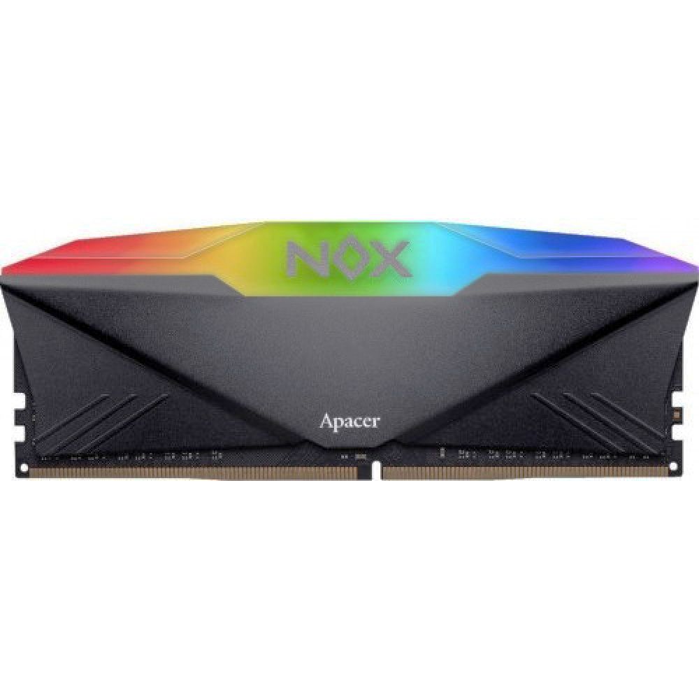 Модуль памяти Apacer NOX RGB Black Gaming Memory AH4U16G32C28YNBAA-1 16GB DDR4 3200 DIMM Non-ECC, CL16, 1.35V, Intel XMP 2.0, Heat Sink, RTL