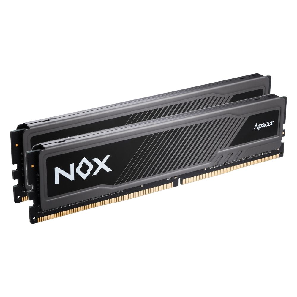 Модуль памяти Apacer NOX Black Gaming Memory AH4U16G32C28YMBAA-2 16GB DDR4 3200 DIMM Non-ECC, CL16, 1.35V, Kit (2x8GB), Intel XMP 2.0, Heat Sink, RTL