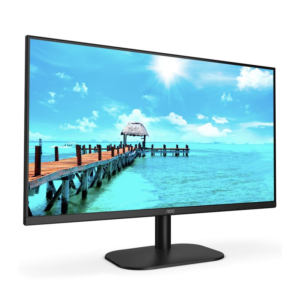 Монитор 27" AOC 27B2QAM  VA, 1920x1080, 75Hz, 4ms, 250сd/m, 4000:1 | VGA , HDMI(1.4), DP(1.2) | ExPSU, Speakers, Vesa 100, Black