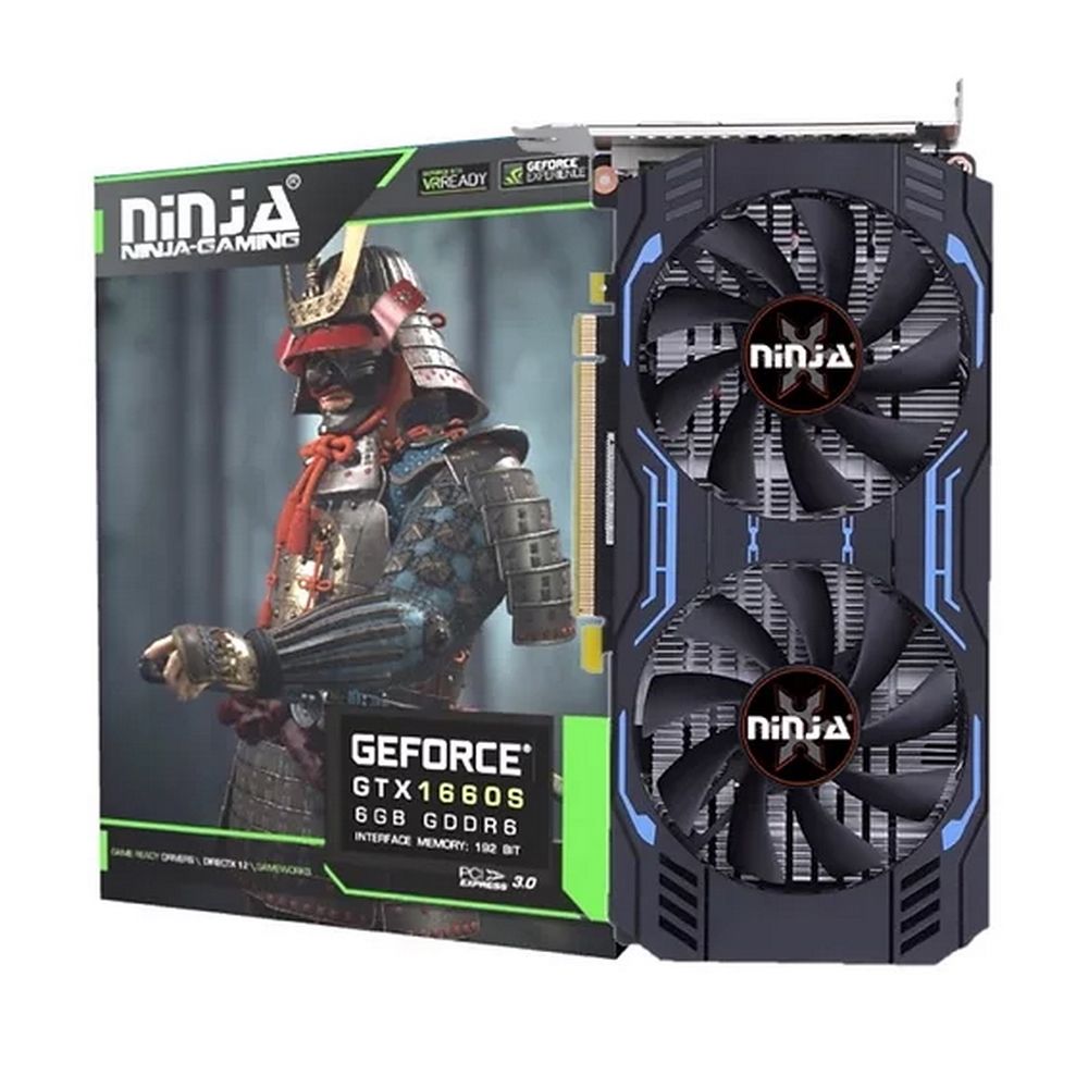 Видеокарта Ninja (Sinotex) GTX1660 SUPER 6GB 192bit GDDR6 DVI DP HDMI 2FAN RTL