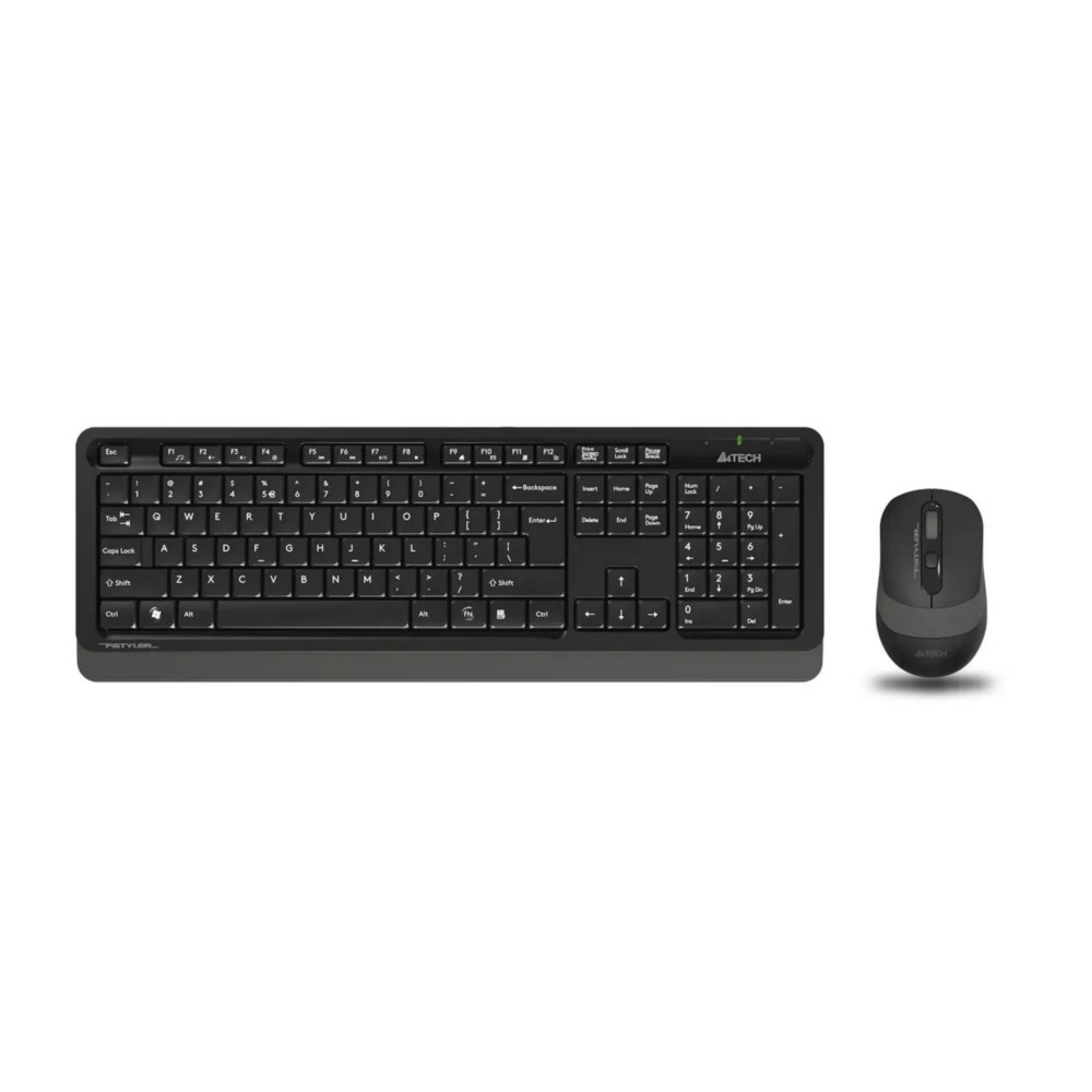 Комплект клавиатура+мышь проводной A4TECH F1010 черный/серый (USB, 1600dpi) (F1010 GREY)