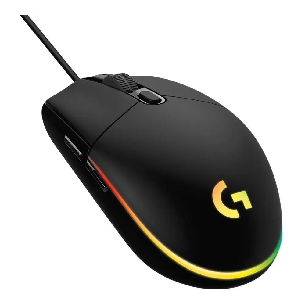 Мышь проводная игровая LOGITECH G102 LightSync (Световая синхронизация) белый (USB, 8000dpi, 6but) (910-005809)