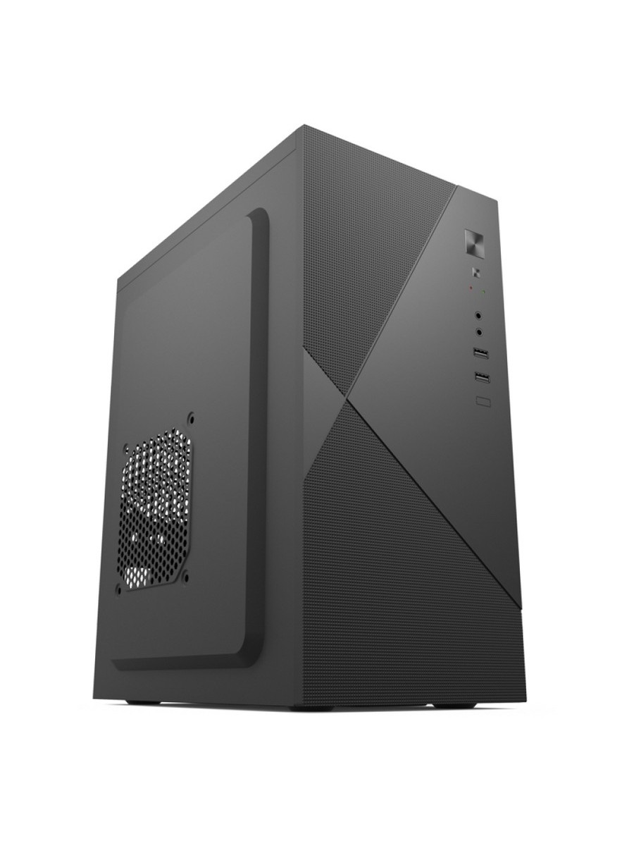Корпус FOXLINE MiniTower Forza FZ-053 450W черный (mATX, 450W, 2xUSB2.0, no fan) (FZ-053-SX450R)