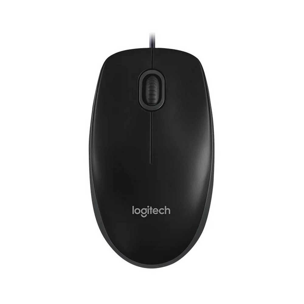 Мышь проводная LOGITECH M100 черный (USB, 1000dpi, 2but) (910-006765)