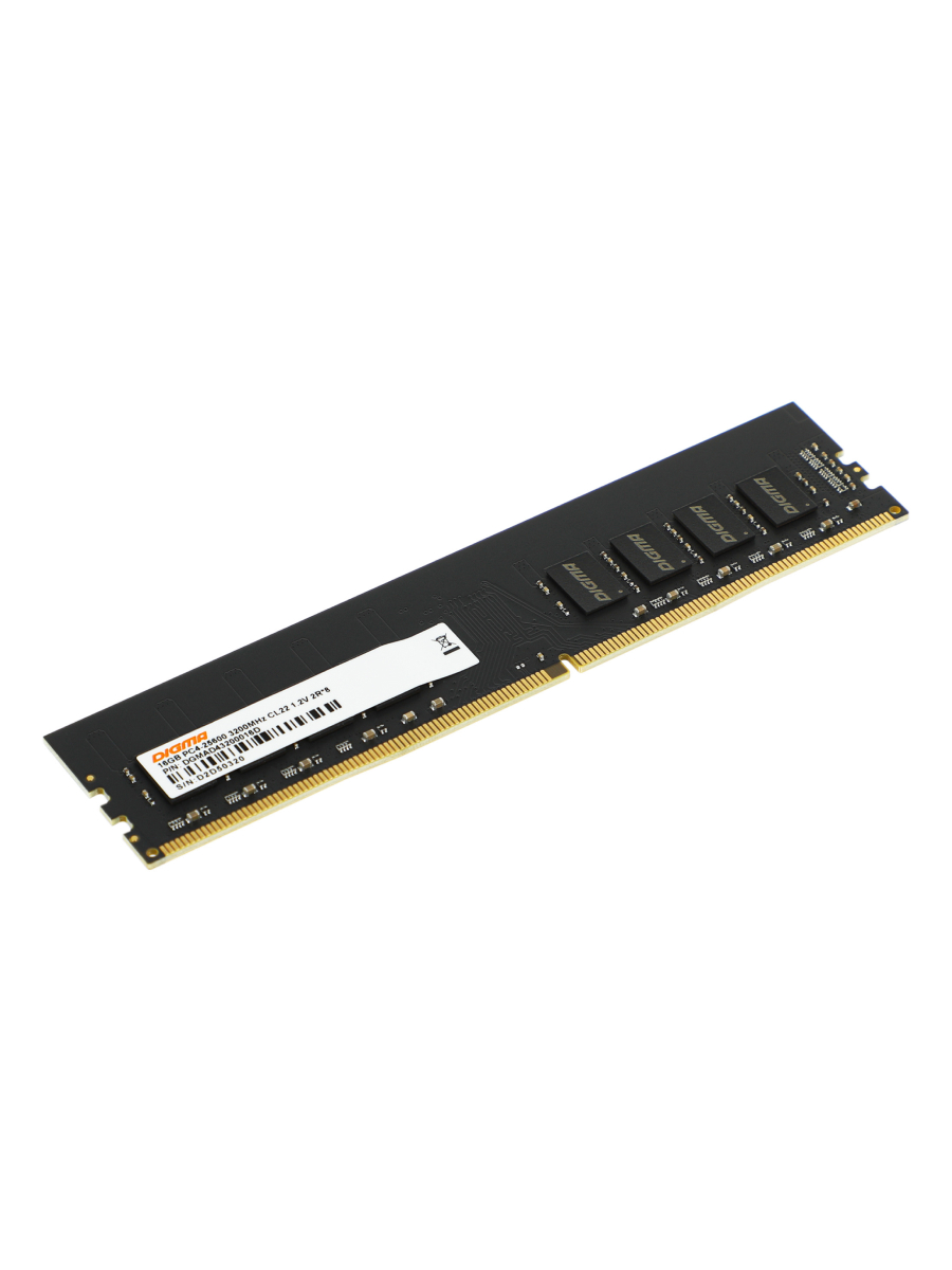 Память DIGMA DDR4 DIMM 8Gb (PC25600, 3200MHz, CL22, 1.2V, RTL) (DGMAD43200008D)