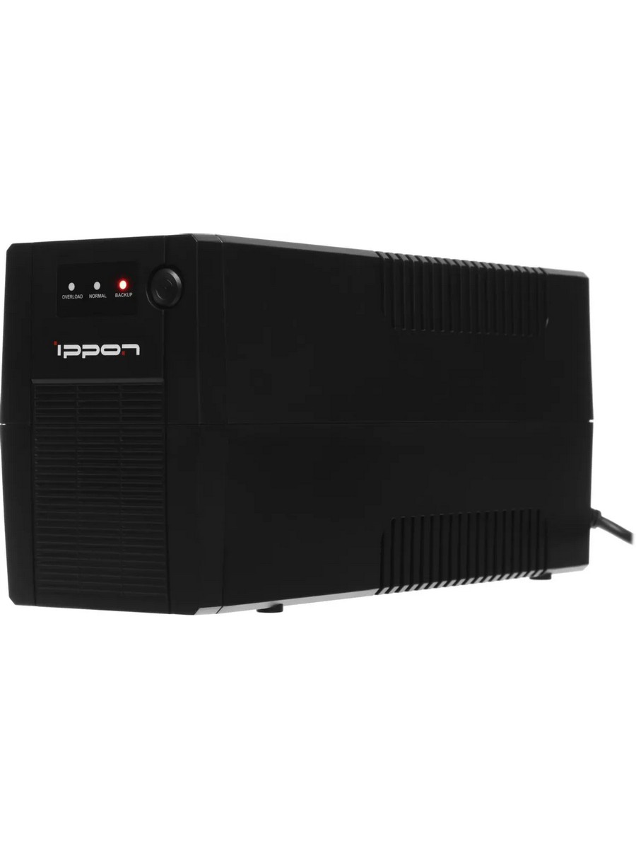 ИБП IPPON Back Basic 650S New Euro черный (линейно-интерактивный, 650VA, 360W, 3xEURO, USB, RJ45) (2095134)