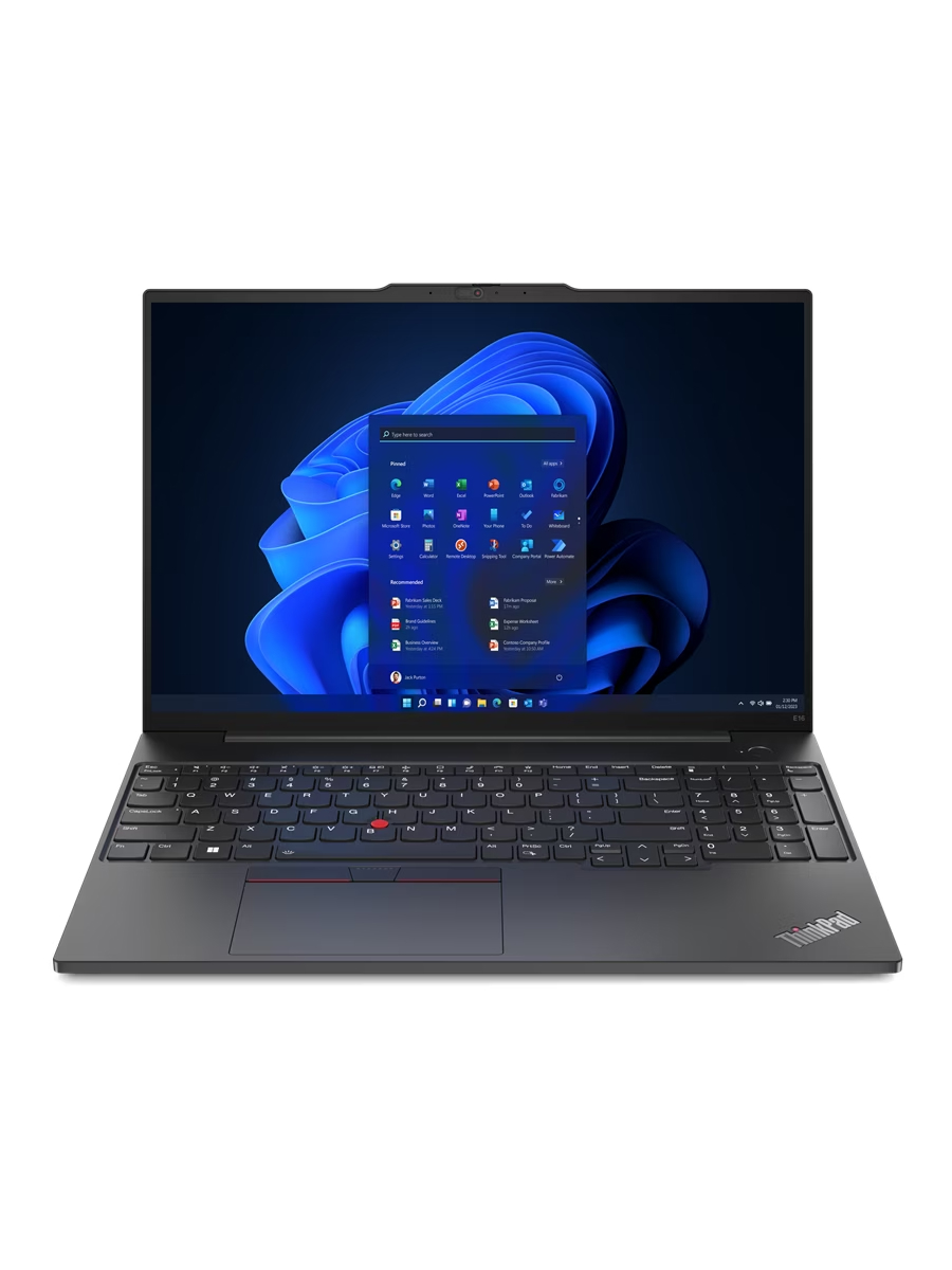 Ноутбук 16" IPS WUXGA LENOVO ThinkPad E16 G2 черный (AMD Ryzen 5 7535HS/16Gb/512Gb SSD/VGA int/FP/noOS) ((21M5S0JY00))