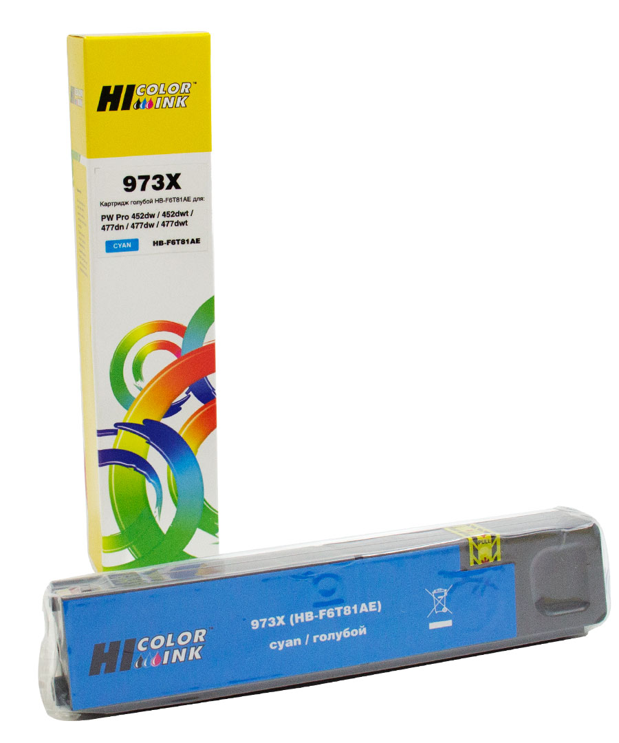 Картридж Hi-Black (F6T81AE) для HP PW Pro477dw/452dw 973X, C