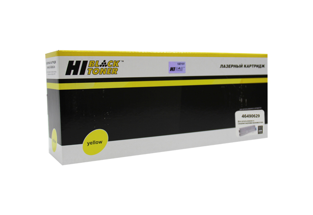 Тонер-картридж Hi-Black (HB-46490629) для OKI C532/C542/MC573/MC563, Y, 6K