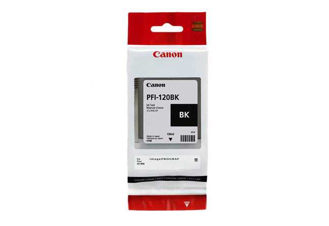 Картридж PFI-120BK Canon TM-200/205/300/305,  130 мл  (O) black 2885C001