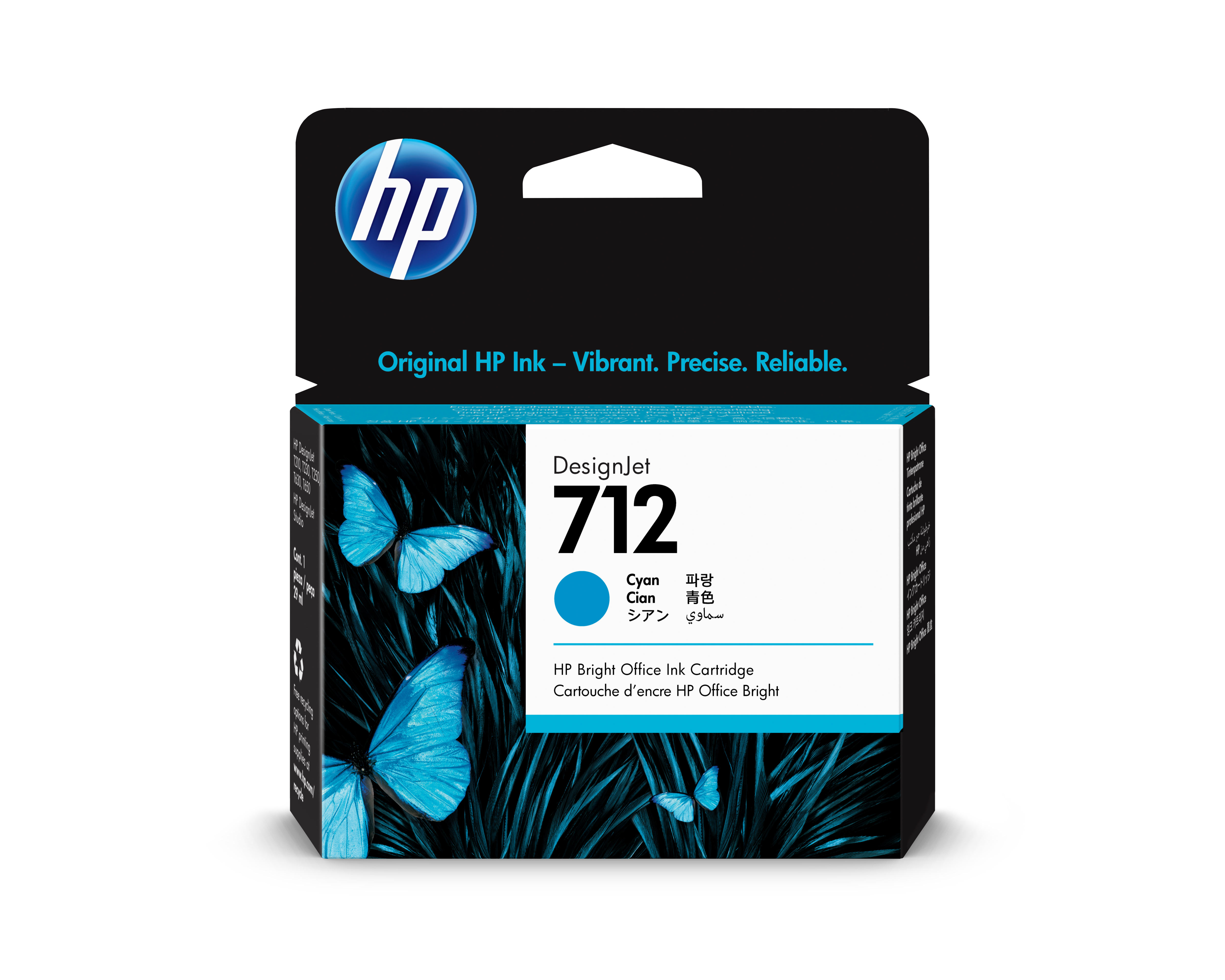 Картридж 712 для HP DJ T230/630, 29мл (O) голубой 3ED67A