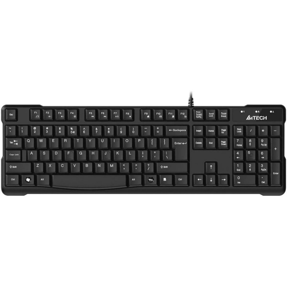 Клавиатура проводная A4TECH KR-750 черный (USB, 105 клавиш) (KR-750 BLACK)