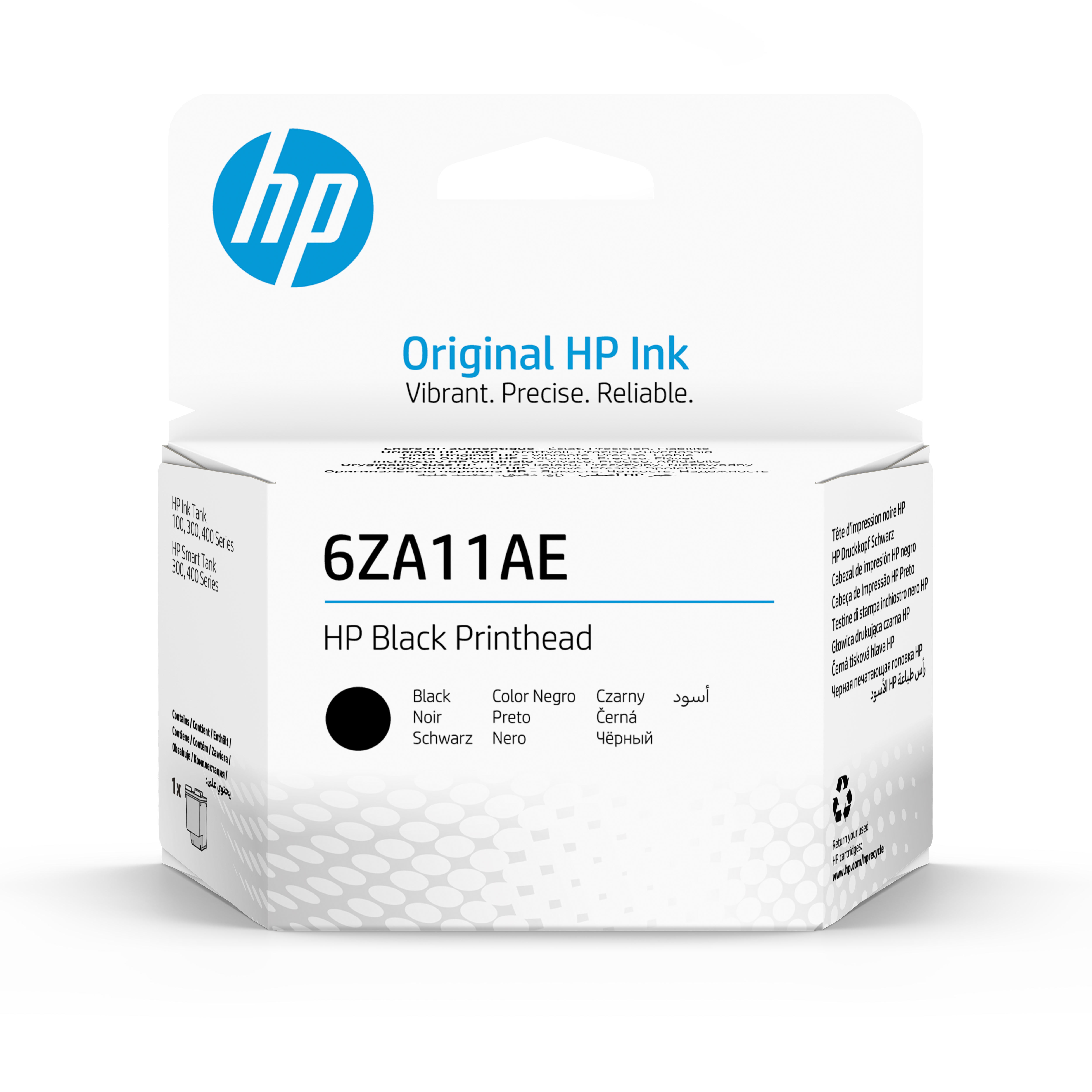 Печатающая головка для HP InkTank 100/300/400/415 SmartTank 300/400 (O) 6ZA11AE чёрная