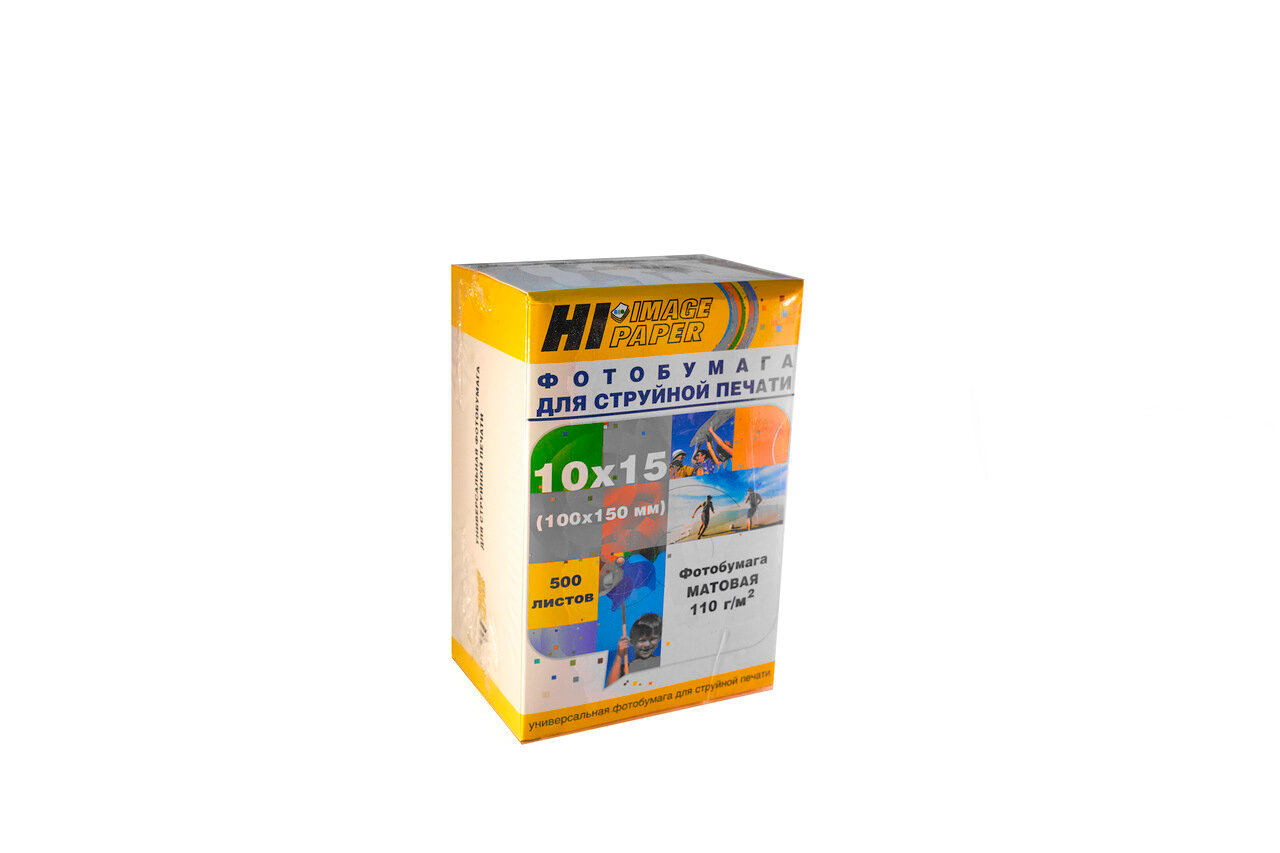 Фотобумага Hi-Image Paper матовая односторонняя, 10x15 см, 110 г/м2, 500 л.
