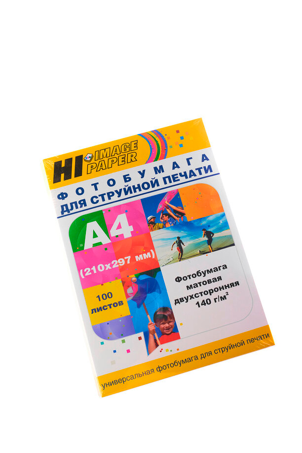 Фотобумага Hi-Image Paper матовая двусторонняя, A4, 140 г/м2, 100 л.