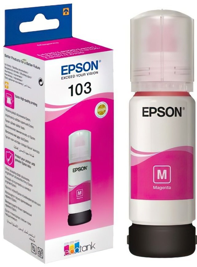 Контейнер с чернилами для Epson L3100/3101/3110/3150, пурпурный, (О), C13T00S34A