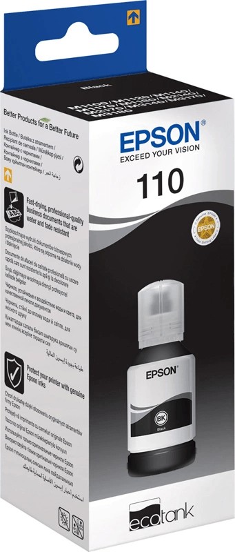 Контейнер с чернилами для Epson M1100/1120/2140 черный, (O), C13T03P14A