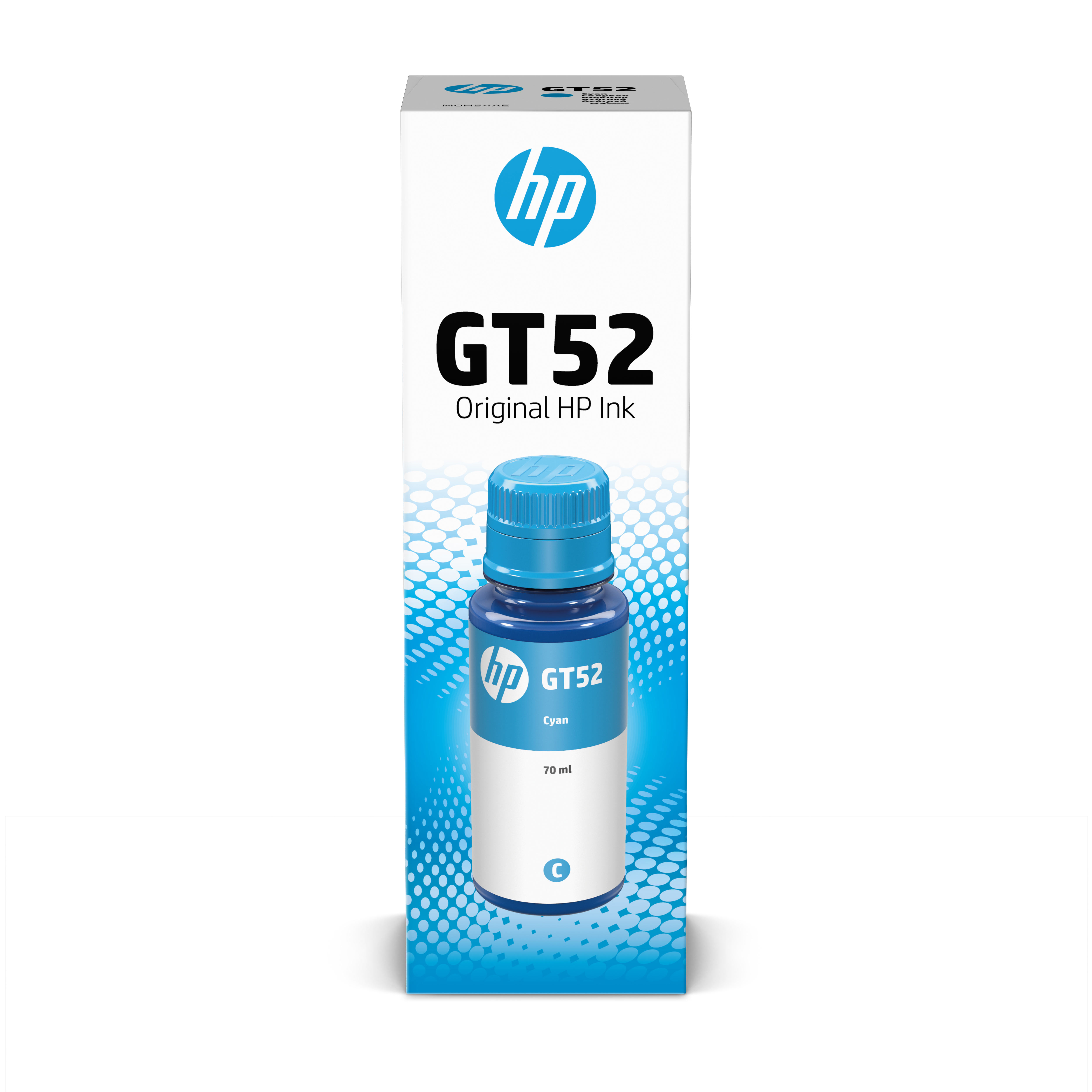 Чернила GT52 для HP DJ GT, 8000стр/70мл (O) голубые M0H54AE