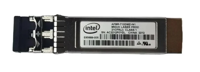 Intel Ethernet SFP+ SR Optics (SFP+ transceiver module for short range fiber cables (up to 300m)) AFBR-710DMZ-IN1 / E10GSFPSR