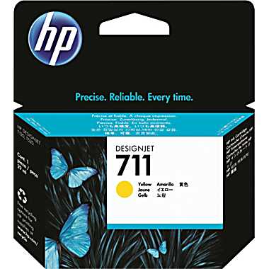 Cartridge HP 711 для DJ T120/T125/T130/T520/T525/T530, желтый (29мл)