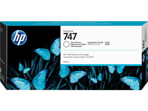 Cartridge HP 747 для HP DesignJet Z9+ , усилитель глянца, 300 мл