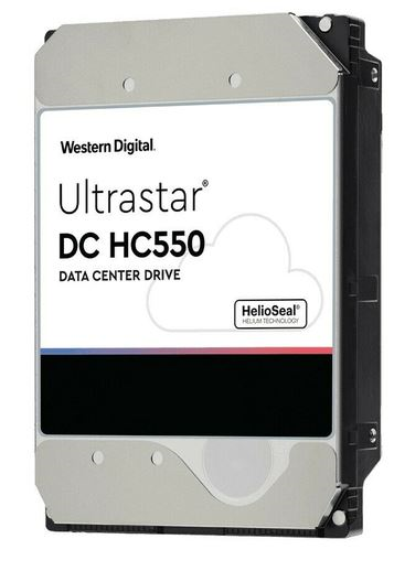 Western Digital Ultrastar DC HС550 HDD 3.5" SATA 16TB, 7200 rpm, 512MB buffer, 512e, (0F38462/0F38468), 1 year